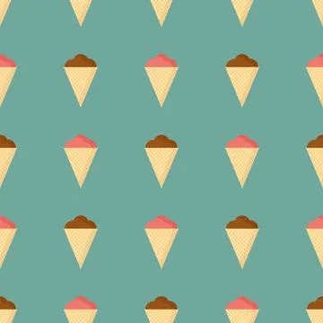 Pattern of watermelon slices on a green background Stock Illustration