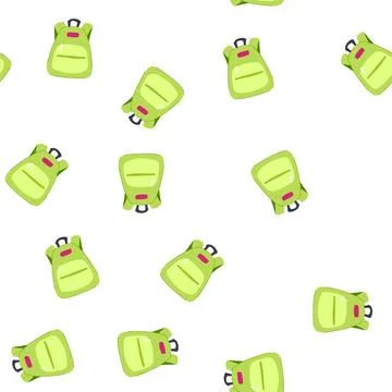 Pattern waterproof backpack cartoon vector 스톡 일러스트