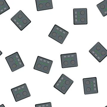 Pattern wave audio interface cartoon vector Stock Illustration
