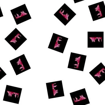 Pattern wave equalizer music cartoon vector 库存插图