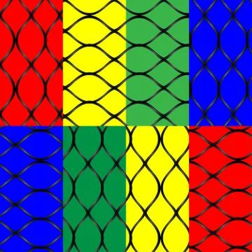 Pattern wave set Stock Illustration