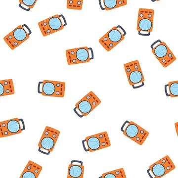 Pattern waveform oscillograph cartoon vector Stock Illustration