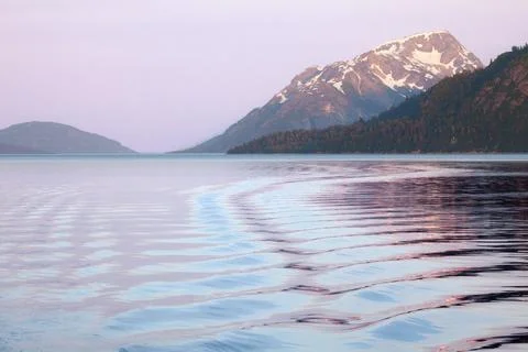 Pattern of waves in the sea, Blue Mouse Cove, Glacier Bay National Park, Alaska, Stock Photos