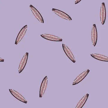 Pattern waves surfboard sketch hand drawn Stock Illustration