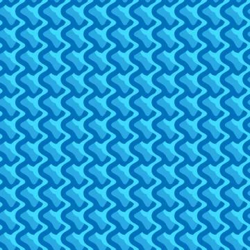 Pattern with wavy, billowy intersecting lines. Grid of irregular lines perfec Stock Illustration