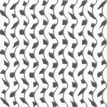 Pattern with wavy, billowy intersecting lines. Grid of irregular lines perfec Stock Illustration