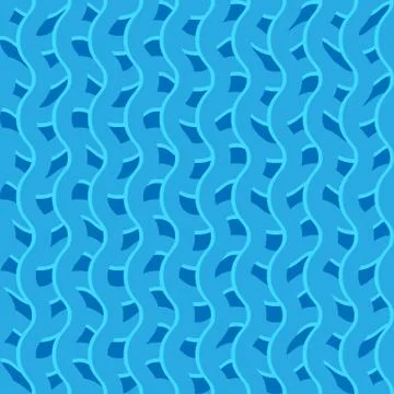 Pattern with wavy, billowy intersecting lines. Grid of irregular lines perfec Stock Illustration