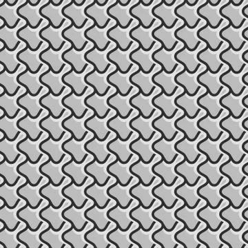 Pattern with wavy, billowy intersecting lines. Grid of irregular lines perfec Stock Illustration