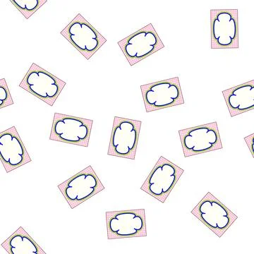 Pattern Wavy clover frame for wedding invitation card 스톡 일러스트