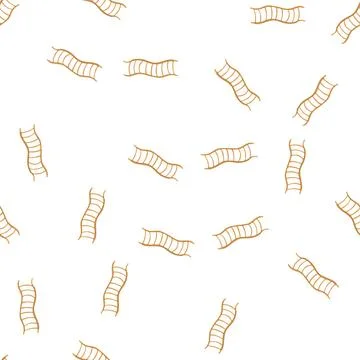 Pattern wavy flexible rope ladder for climbing and progress concept Stock Illustration