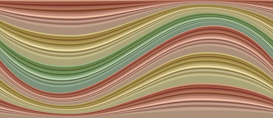 Pattern with wavy lines Stock Illustration