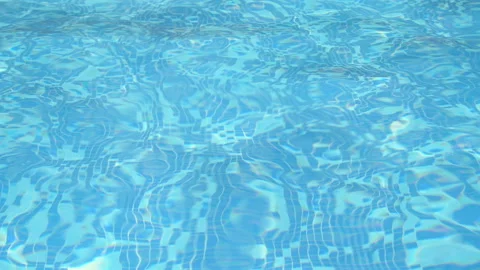 Pattern of a wavy swimming pool Stock Footage 136106455