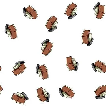 Pattern wax shoe polish cream cartoon vector Stock Illustration