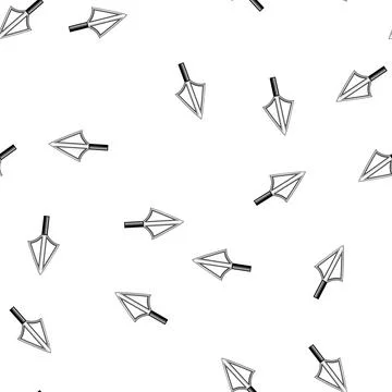 Pattern weapon arrowhead cartoon vector Stock Illustration