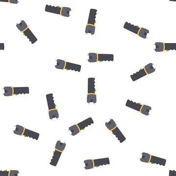 Pattern weapon taser gun cartoon vector Stock Illustration