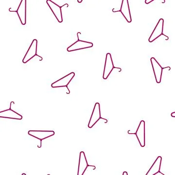 Pattern wear hanger clothes cartoon vector Stock Illustration