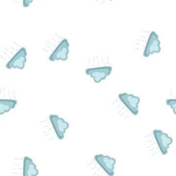 Pattern weather rain cloud cartoon vector Illustrazione stock