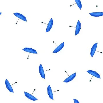 Pattern weather umbrella rain cartoon vector 库存插图