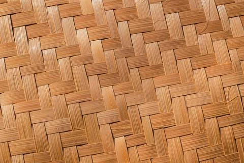 Pattern of weaved bamboo texture Stock Photos