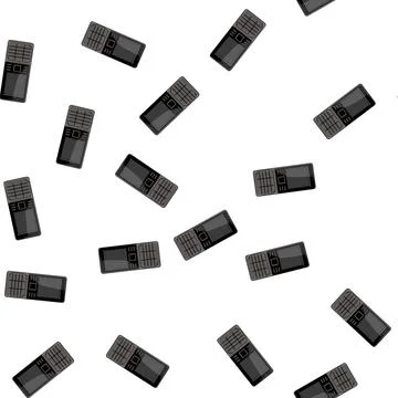Pattern web button phone cartoon vector Stock Illustration