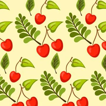 Pattern web pattern cherry background texture - Vector Stock Illustration