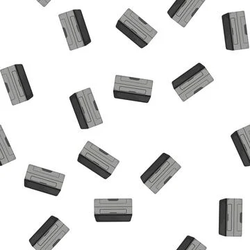 Pattern web printer paper cartoon vector Stock Illustration