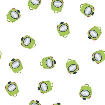 Pattern web stopwatch cartoon vector Illustrazione stock