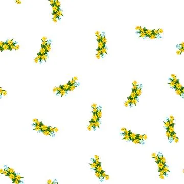 Pattern wedding flower crown cartoon vector Stock Illustration