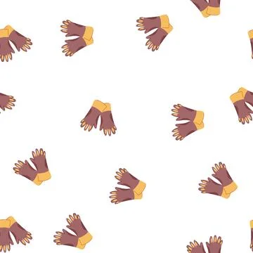 Pattern welder gloves welding cartoon vector Stock Illustration