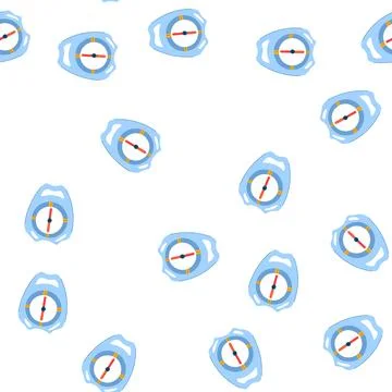 Pattern west compass cartoon vector 스톡 일러스트