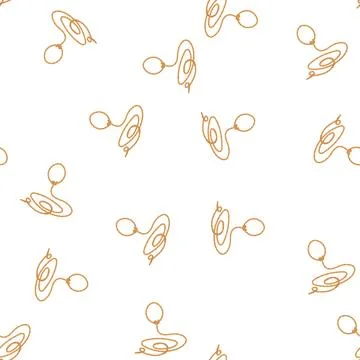 Pattern western lasso cartoon vector Illustrazione stock