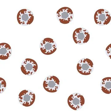 Pattern wet rusty screw head cartoon vector 스톡 일러스트
