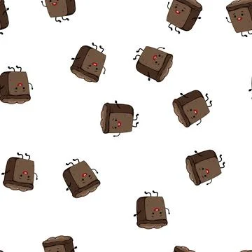 Pattern wheat bread character cartoon vector Stockillustratie