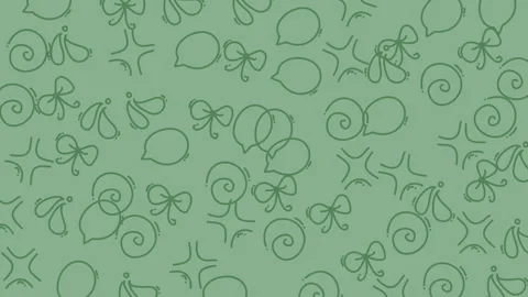 Pattern of whimsical lemon and bow motifs on a soft green background, suita.. Stock Footage 319587211