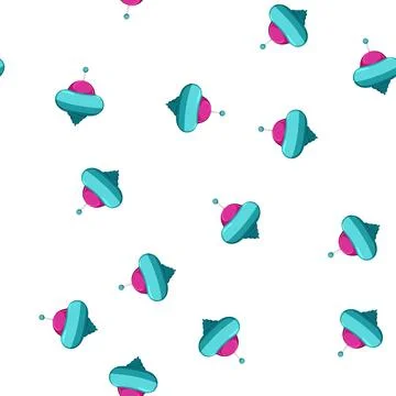 Pattern whirligig spinning top toy cartoon vector Illustrazione stock