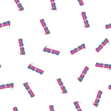 Pattern whistle train toy cartoon vector 库存插图