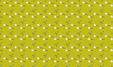 Pattern of white and black insects on green background Stock Illustration