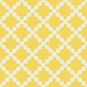 Pattern from white and yellow. Seamless fashion design. Stock Illustration