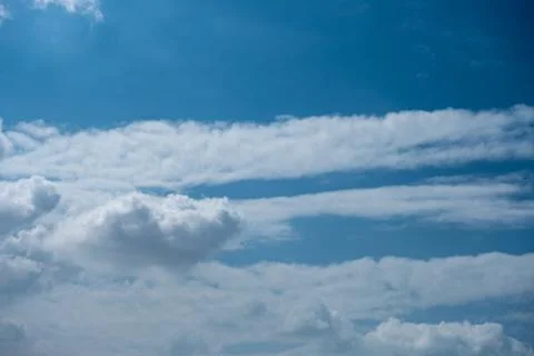 Pattern of white Clouds Stock Photos