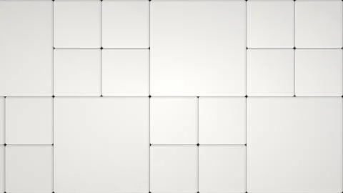 Pattern from white cubes of different sizes Stockillustratie