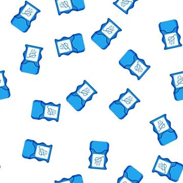 Pattern white dental floss cartoon vector color Stock Illustration