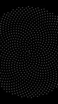 Pattern of white dots on black background with wavy lines 스톡 일러스트