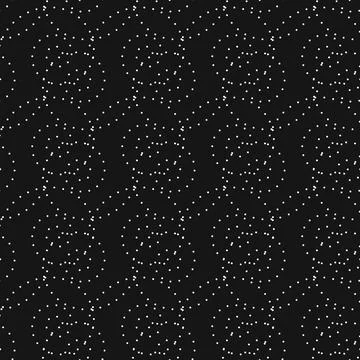 Pattern of white dots on black for wrapping paper design Illustrazione stock