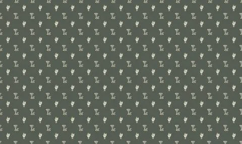 Pattern of white flowers on dark background for design Stock Illustration