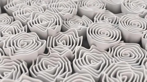 Pattern from white flowers Stock Illustration