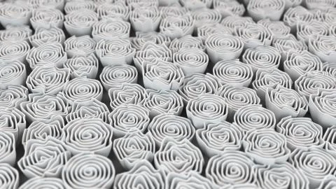 Pattern from white flowers Stock Illustration