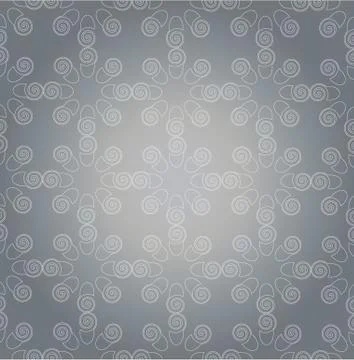 Pattern (white on grey ) Stock Illustration