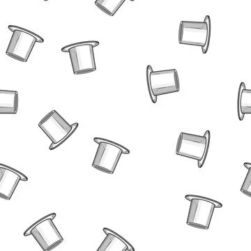 Pattern White metal rivet fastener component on flat background 스톡 일러스트