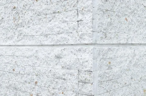 Pattern of White Modern stone Brick Wall Surfaced Stock Photos