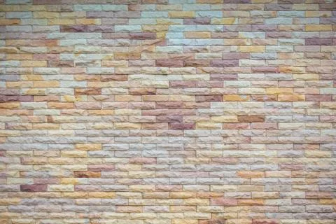 Pattern of white modern stone brick wall surfaced Stock Photos